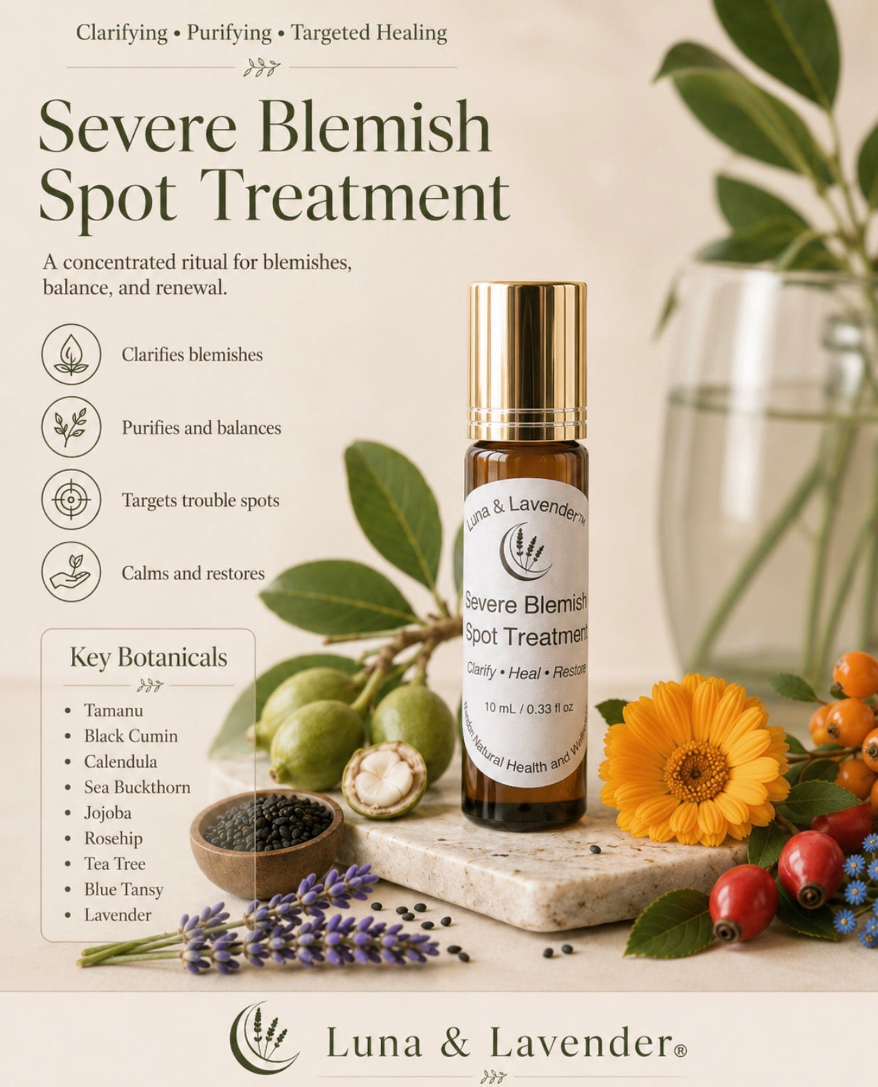 Luna & Lavender™ Severe Blemish Spot Treatment Roll-On