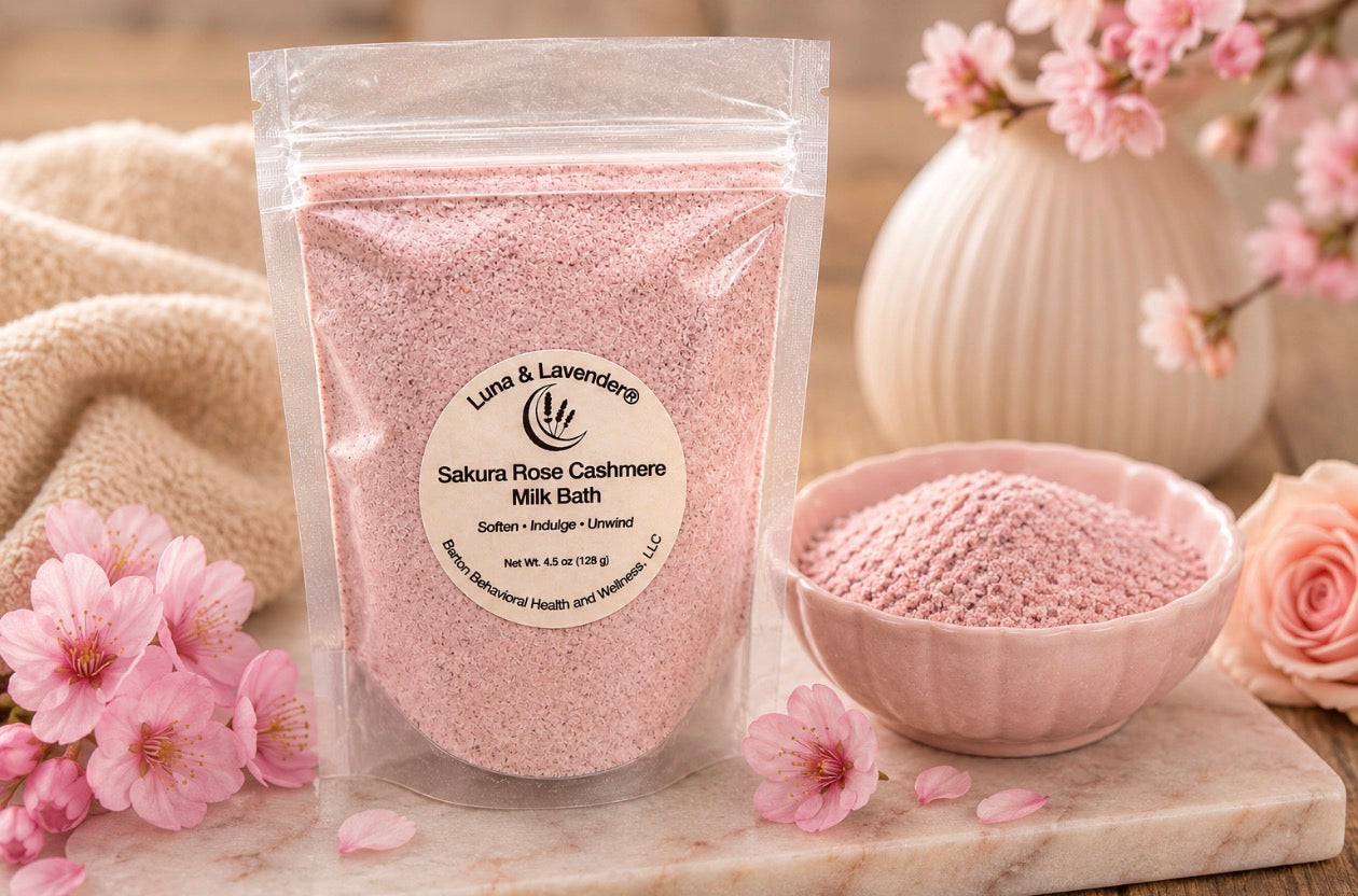 Luna & Lavender® Sakura Rose Cashmere Milk Bath