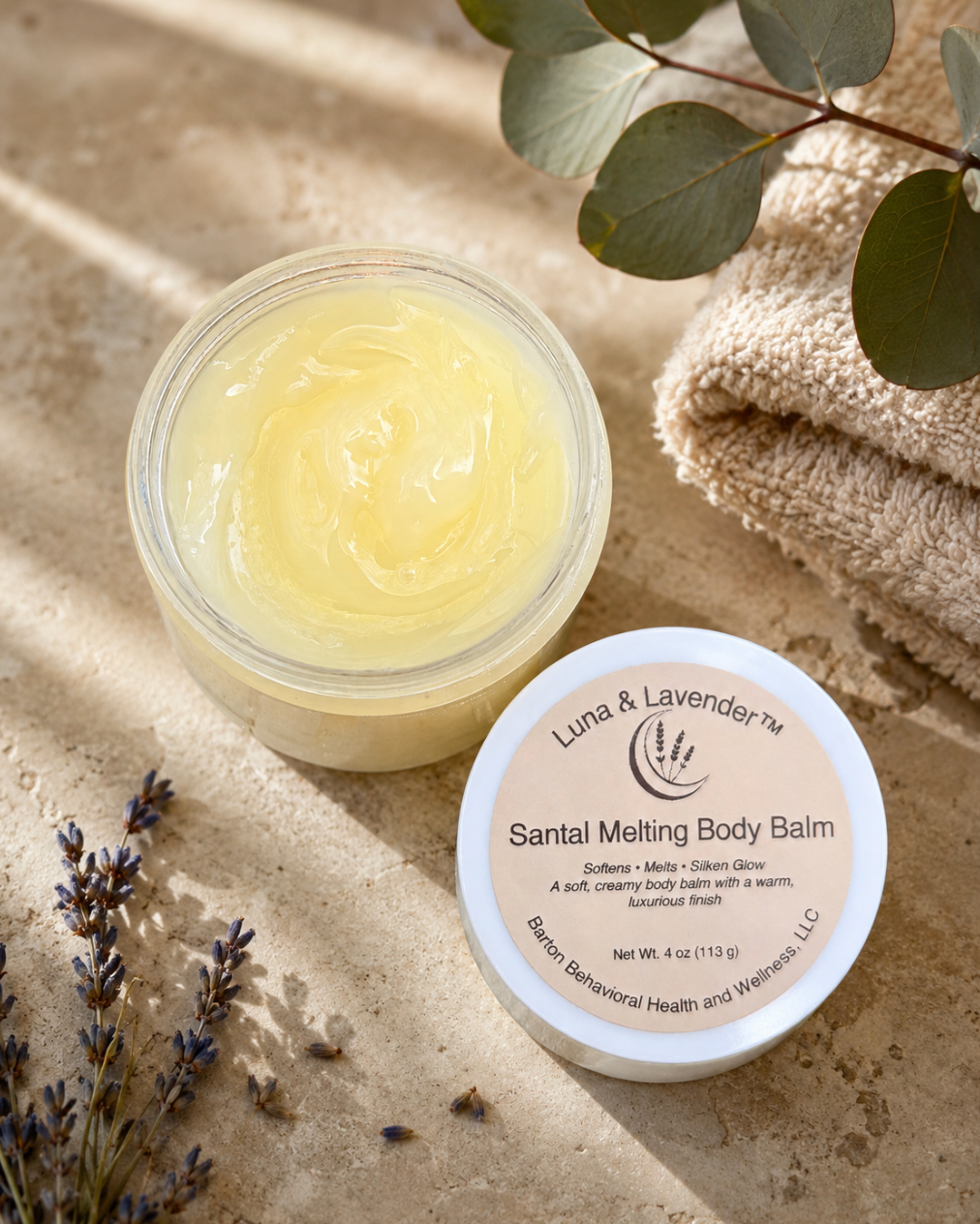 Luna & Lavender® Santal Melting Body Balm