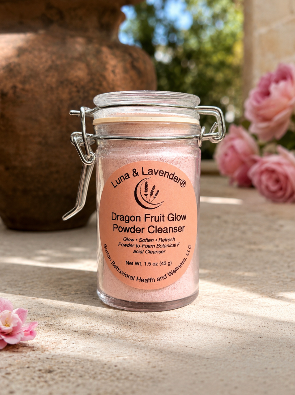 Luna & Lavender® Dragon Fruit Glow Powder Cleanser