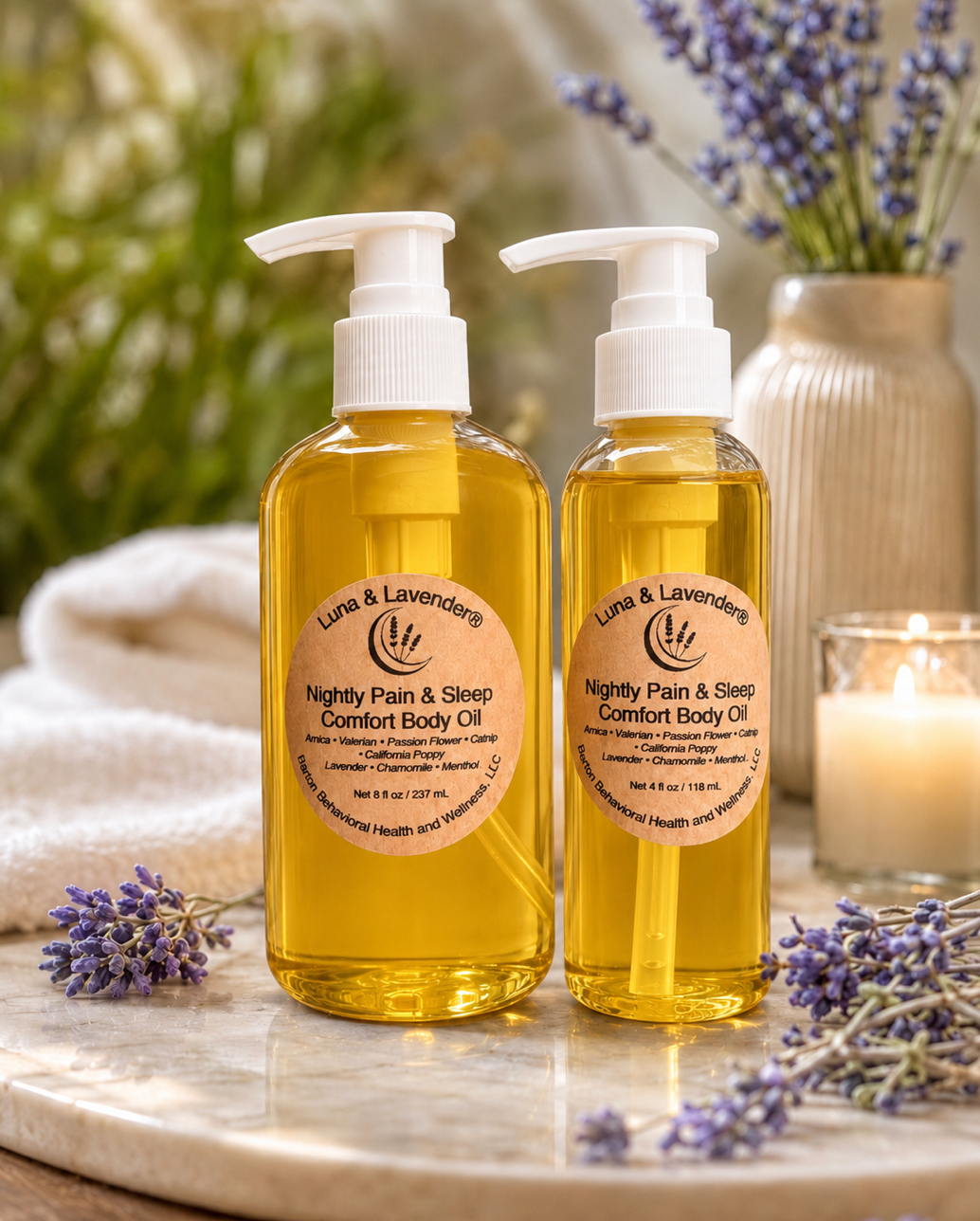 Luna & Lavender® Nightly Pain & Sleep Comfort Body Oil