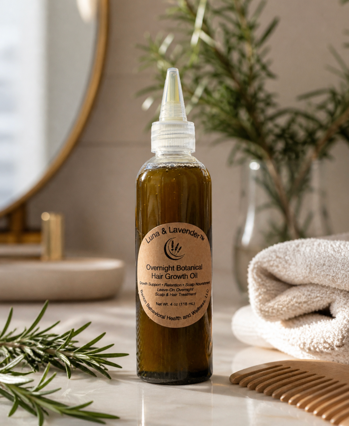 Luna & Lavender™ Overnight Botanical Hair Growth Oil