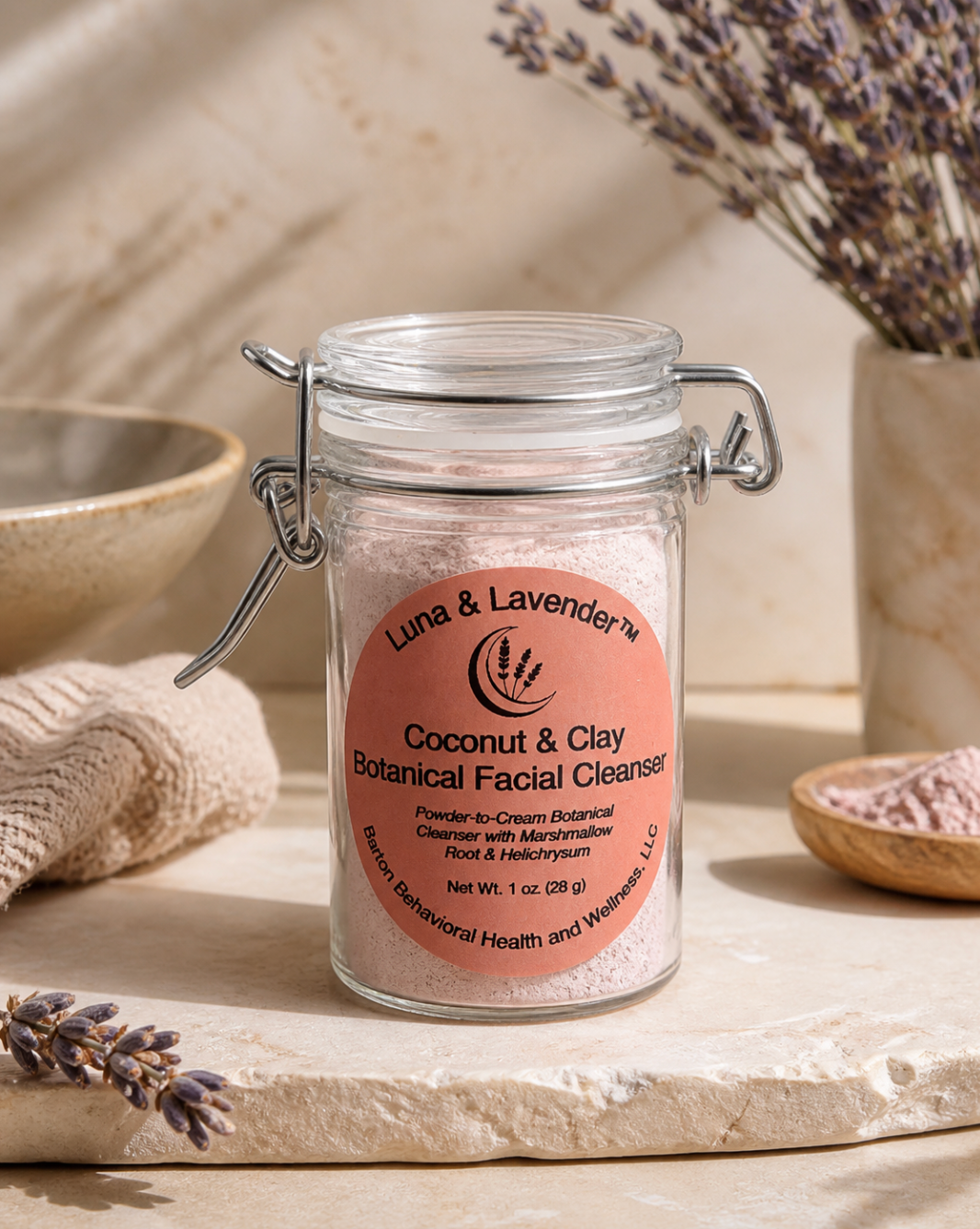 Luna & Lavender™ Coconut & Clay Botanical Facial Cleanser