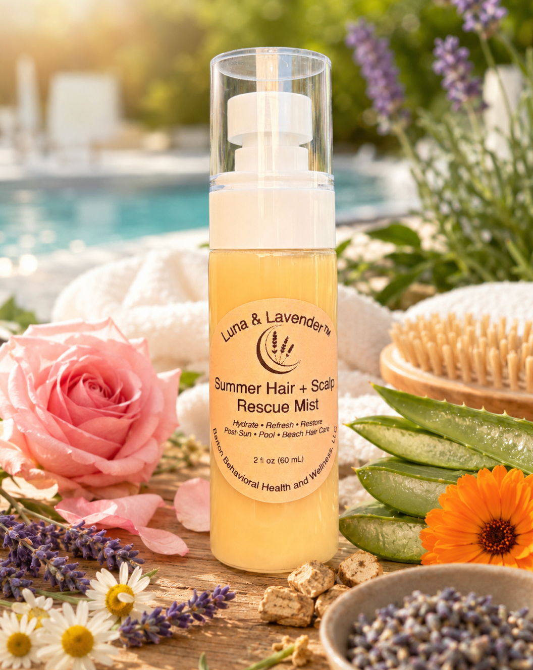 Luna & Lavender® Summer Hair + Scalp Rescue Mist