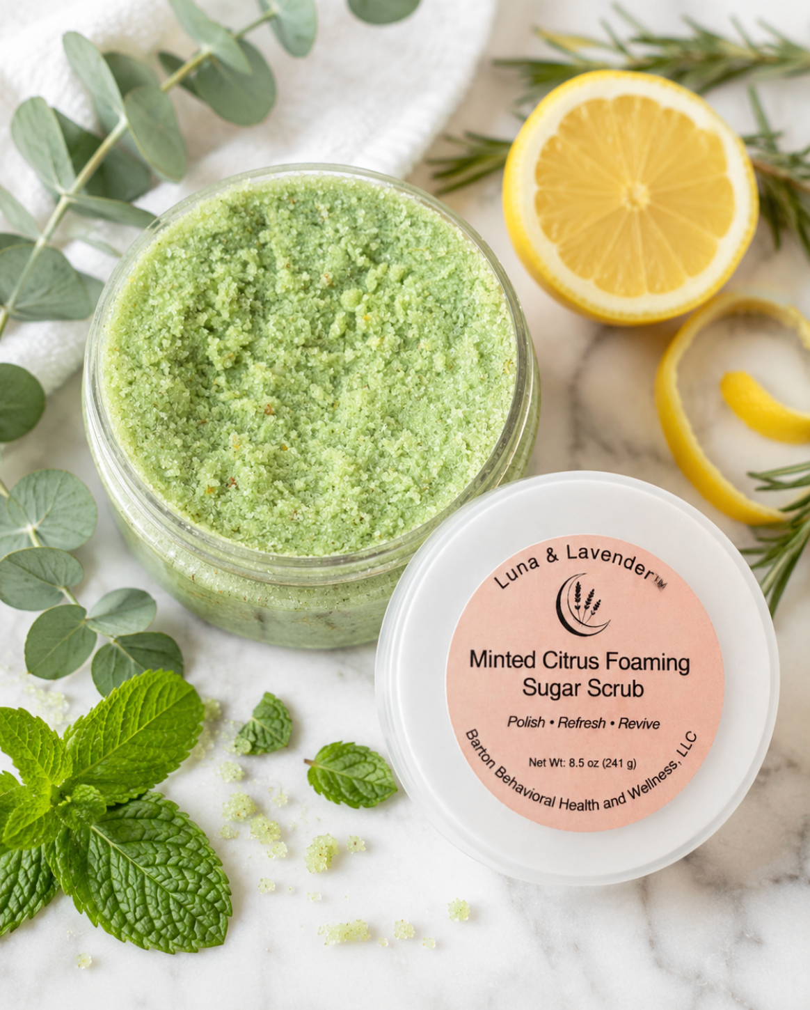 Luna & Lavender™ Minted Citrus Foaming Sugar Scrub
