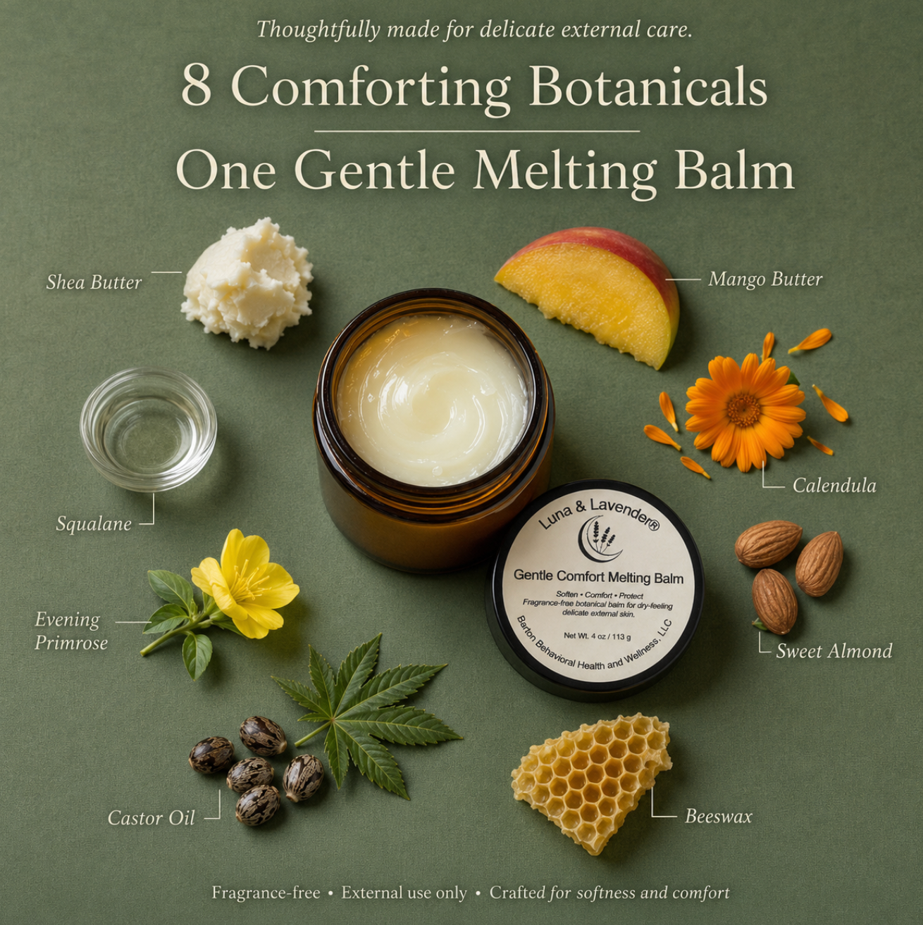 Luna & Lavender® Gentle Comfort Melting Balm