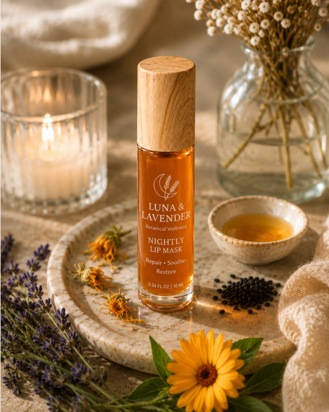 Luna & Lavender® Nightly Lip Mask