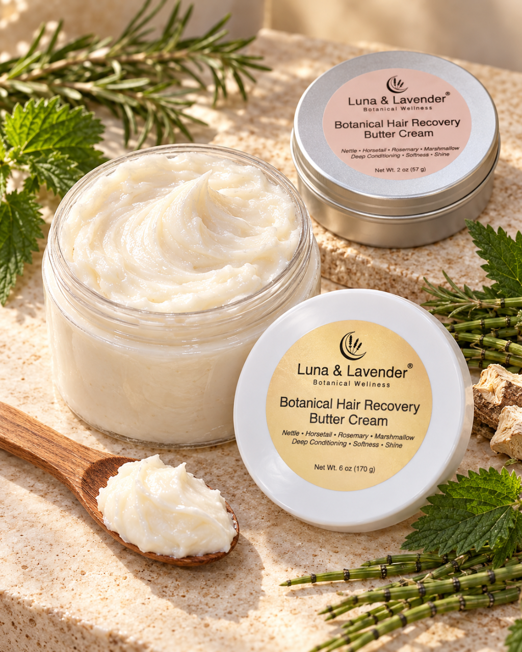 Luna & Lavender® Botanical Hair Recovery Butter Cream
