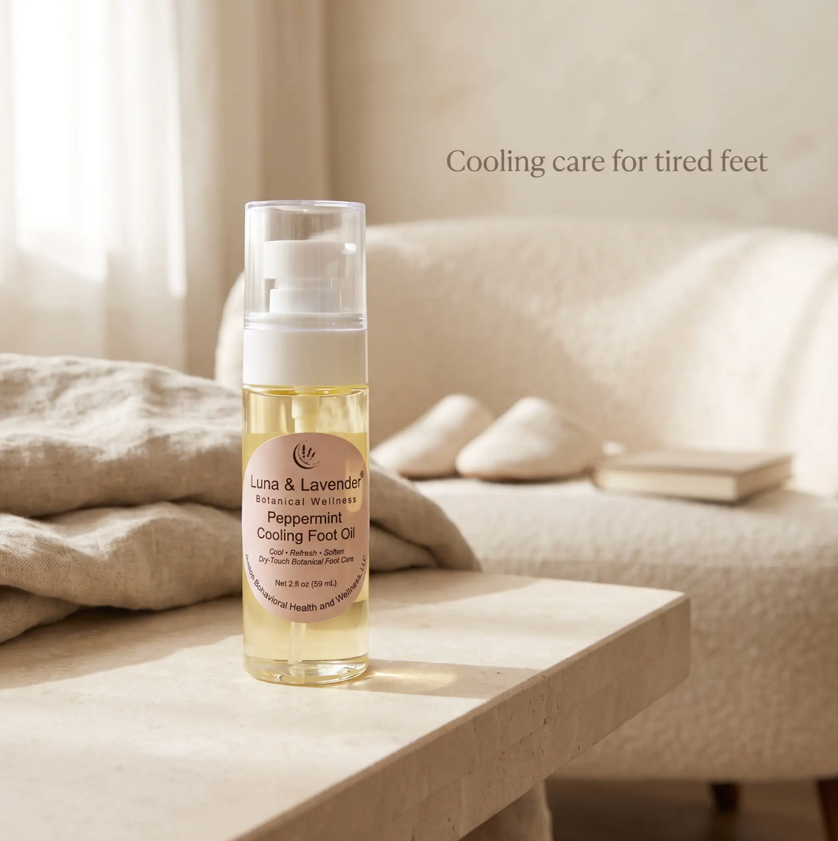 Luna & Lavender® Peppermint Cooling Foot Oil