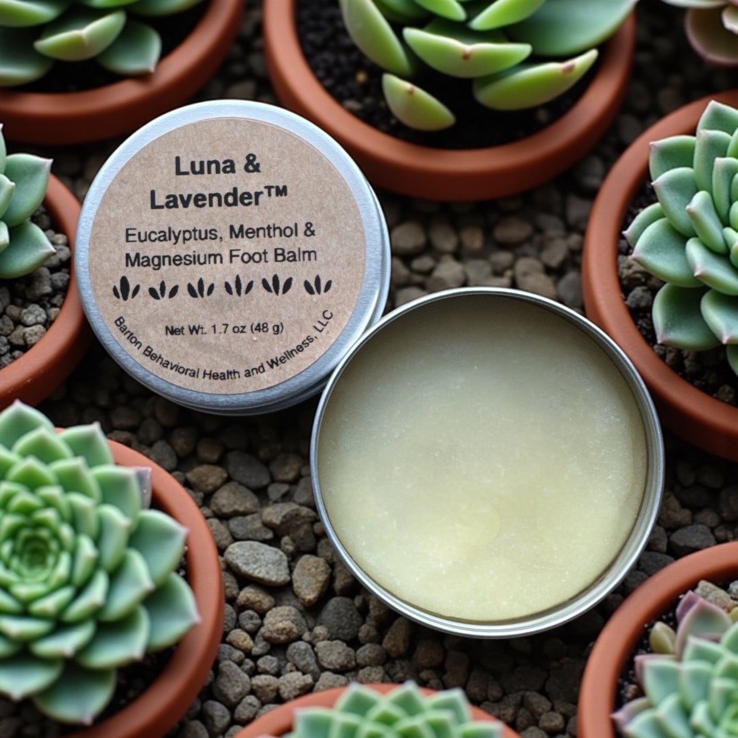 Eucalyptus, Menthol & Magnesium Foot Balm / Bálsamo para Pies de Eucalipto, Mentol y Magnesio