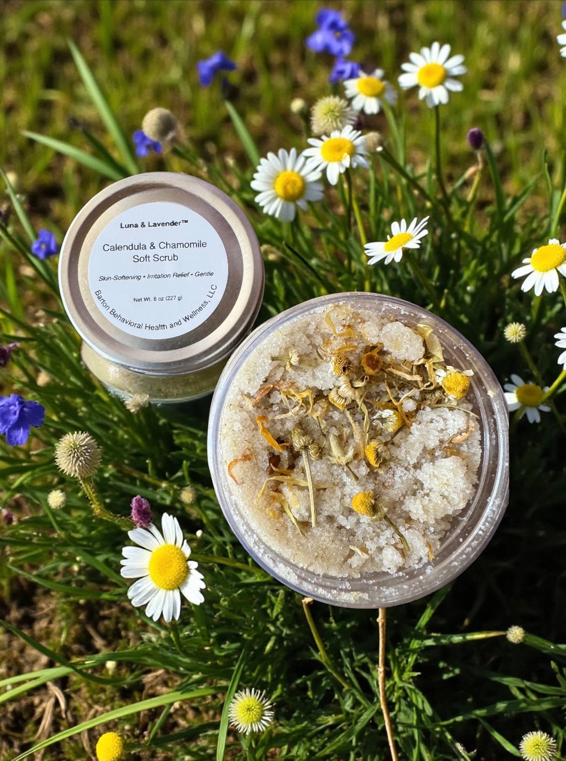 Calendula & Chamomile Soft Scrub - Barton Behavioral Health and Wellness, LLC