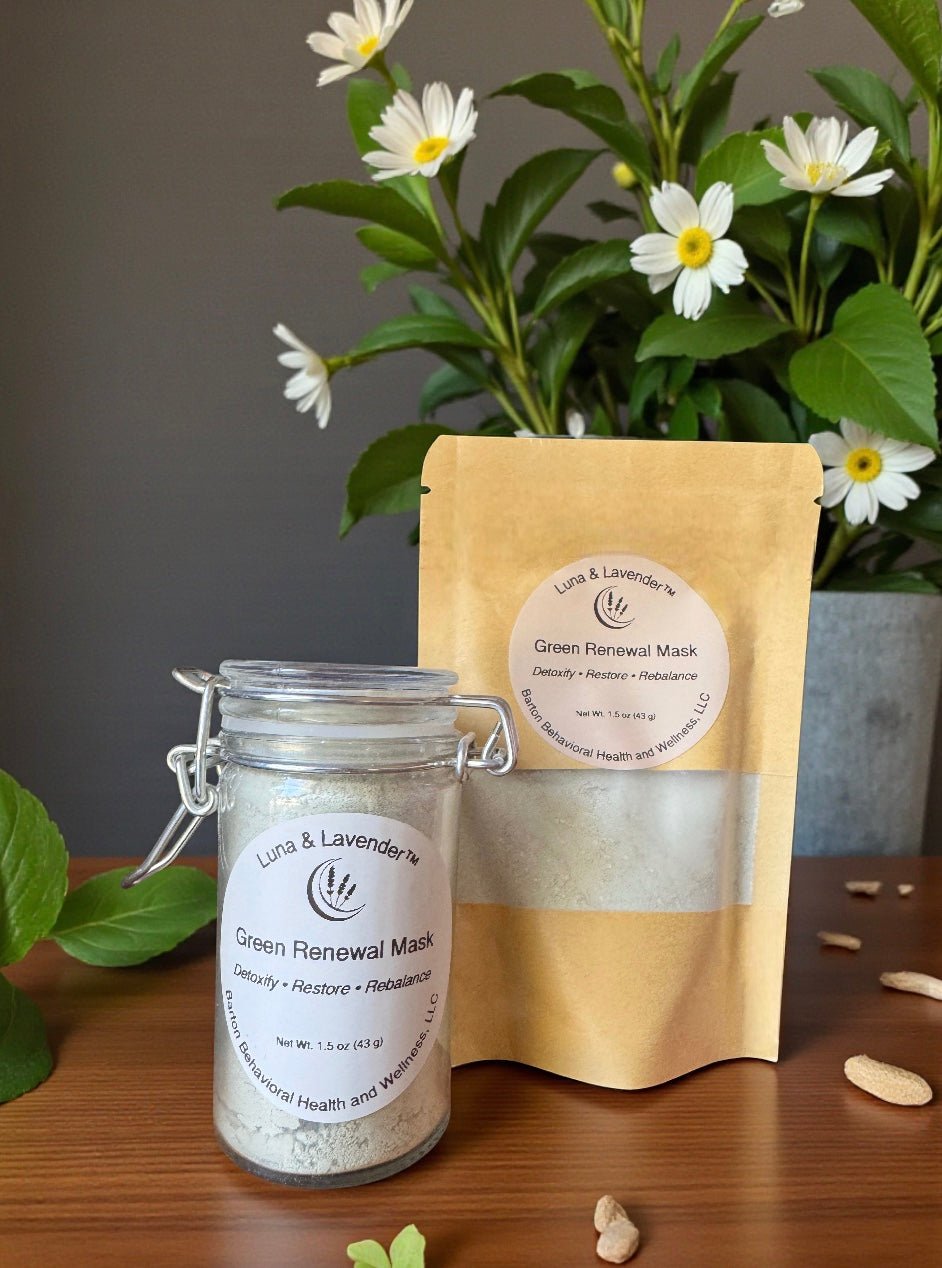 Luna & Lavender™ Green Renewal Mask - Barton Behavioral Health and Wellness, LLC