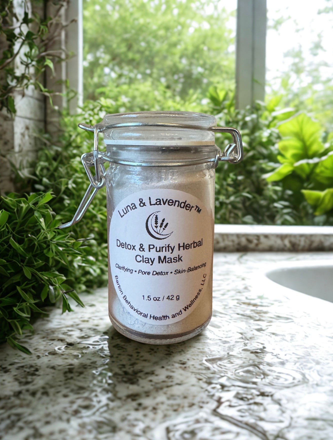 Luna & Lavender™ Detox & Purify Herbal Clay Mask - Barton Behavioral Health and Wellness, LLC