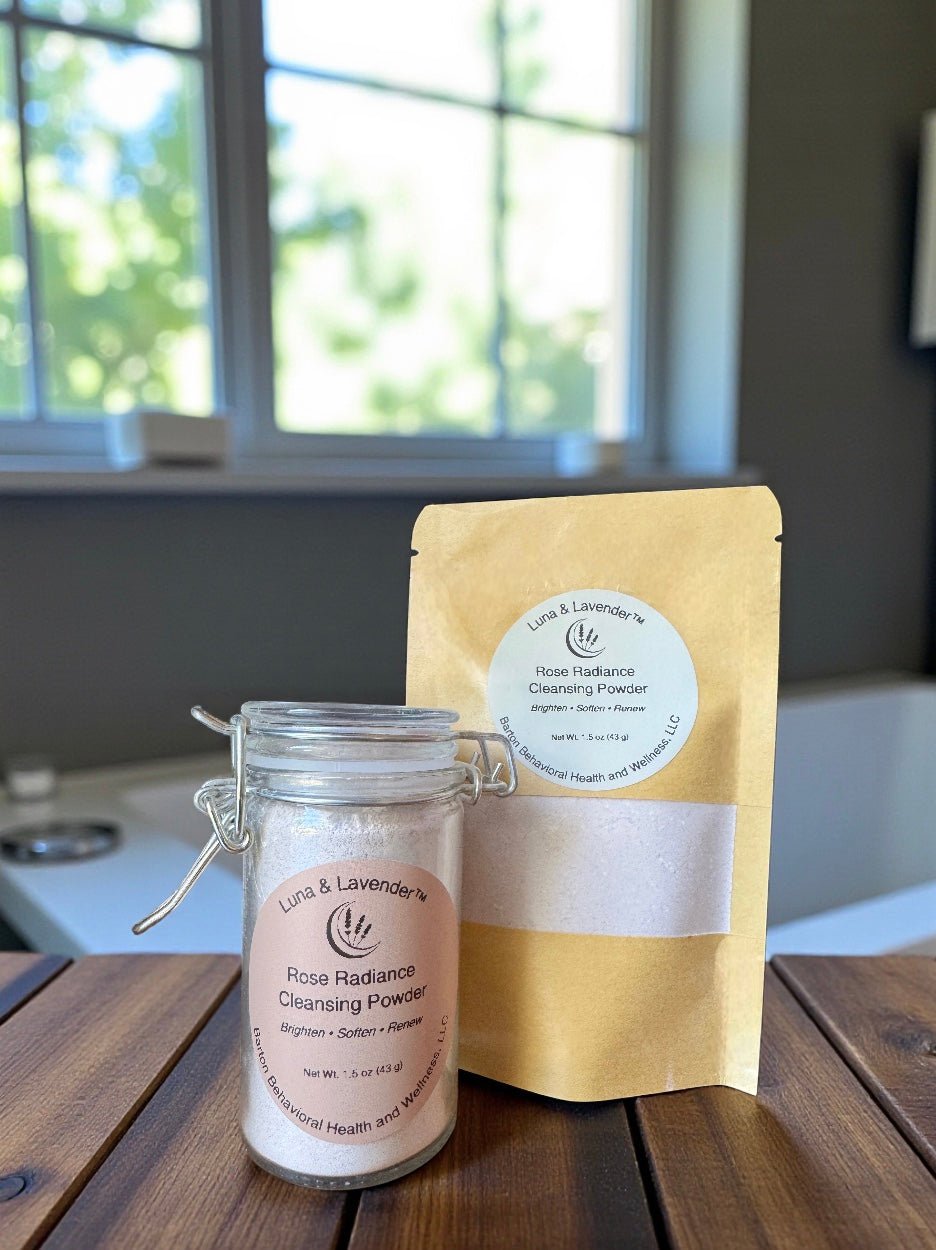 Luna & Lavender™ Rose Radiance Cleansing Powder, Barton Behavioral Health and Wellness, LLC