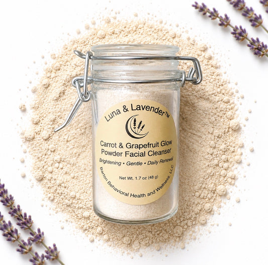 Luna & Lavender™ Carrot & Grapefruit Glow Powder Cleanser