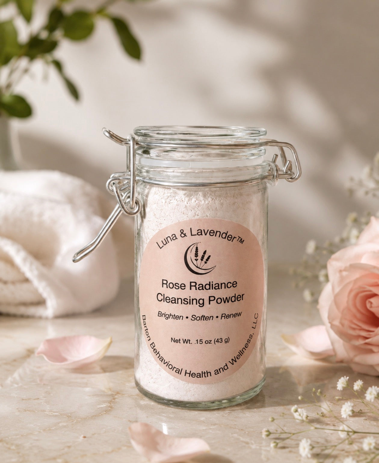 Luna & Lavender™ Rose Radiance Cleansing Powder