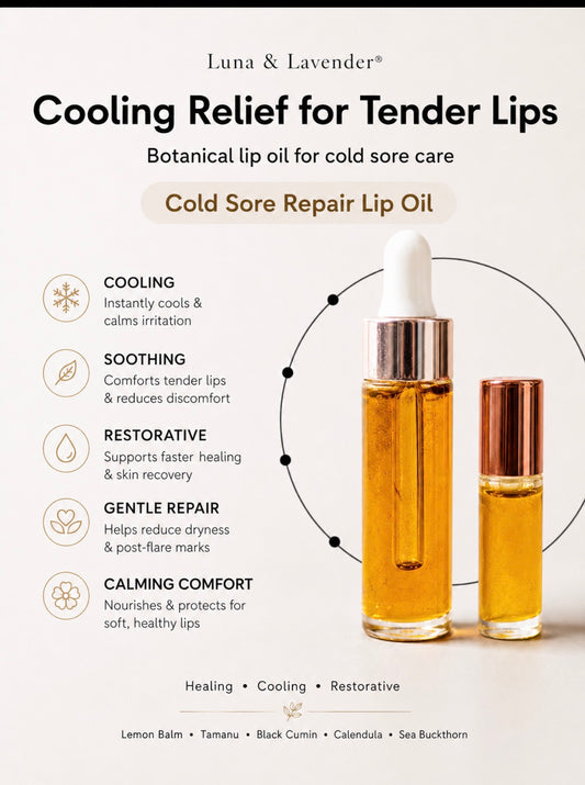 Luna & Lavender™ Cold Sore Repair Lip Oil