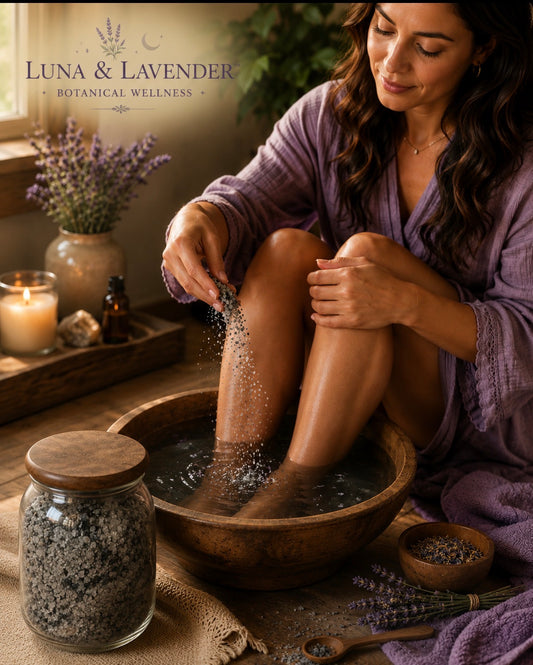 Luna & Lavender™  Charcoal & Botanical Foot Soak