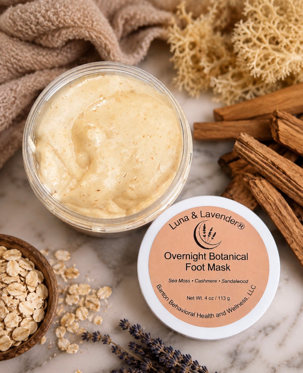 Luna & Lavender® Overnight Botanical Foot Mask