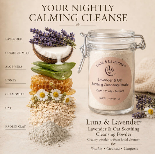 Luna & Lavender™ Lavender & Oat Soothing Cleansing Powder