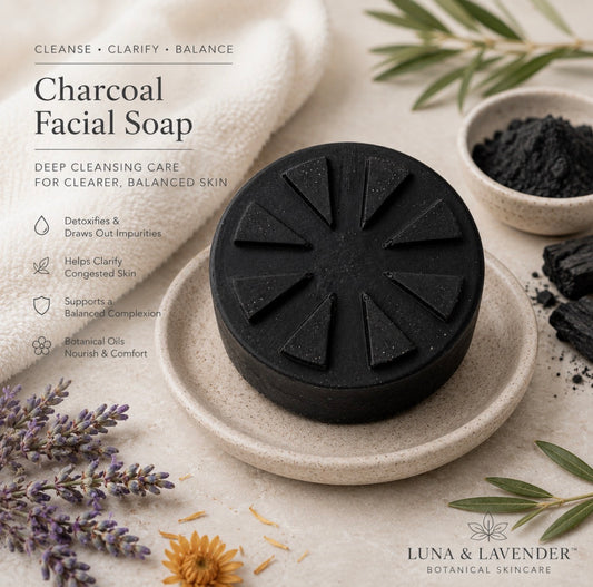 Luna & Lavender™ Charcoal Facial Soap