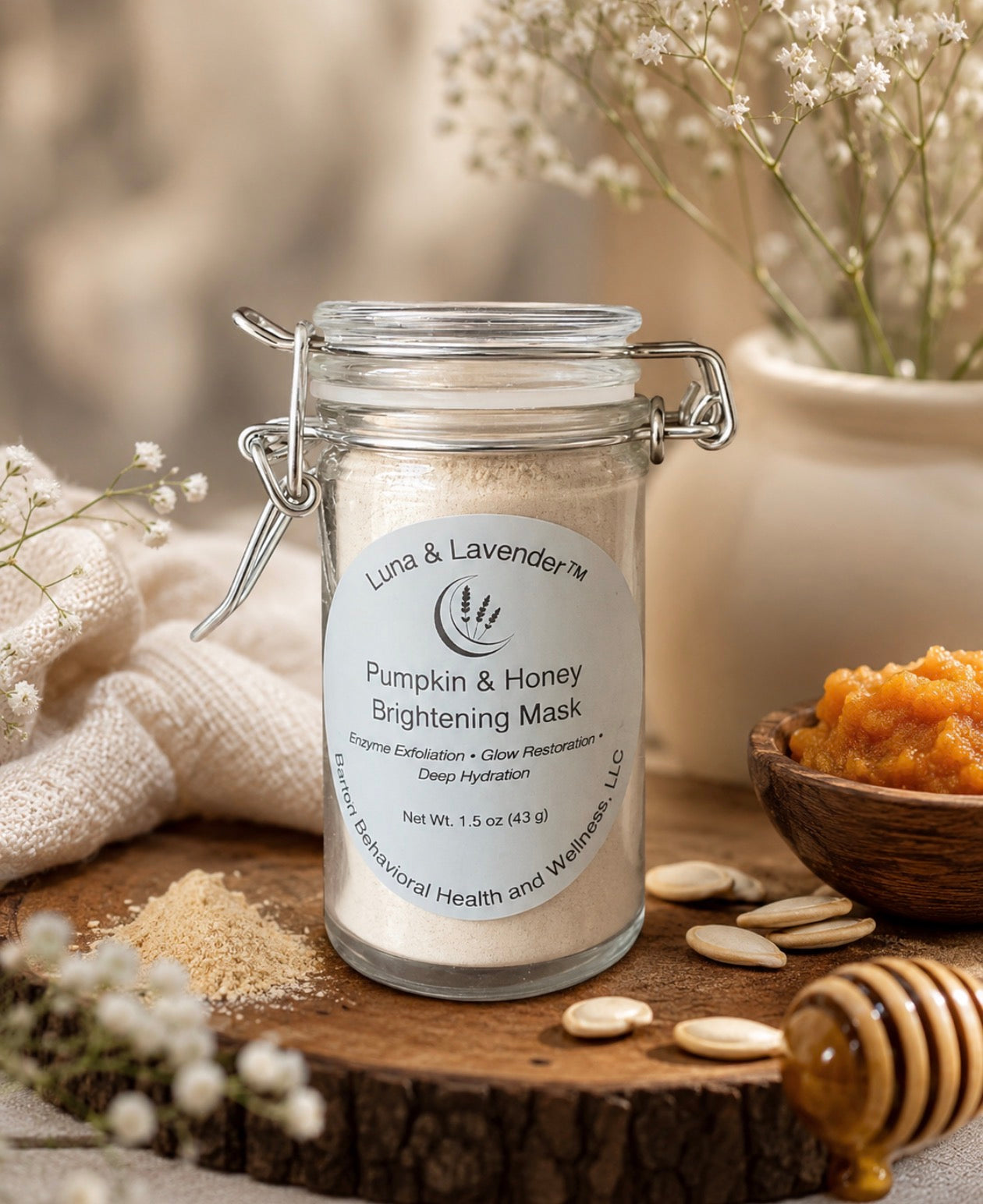 Luna & Lavender™ Pumpkin & Honey Brightening Mask