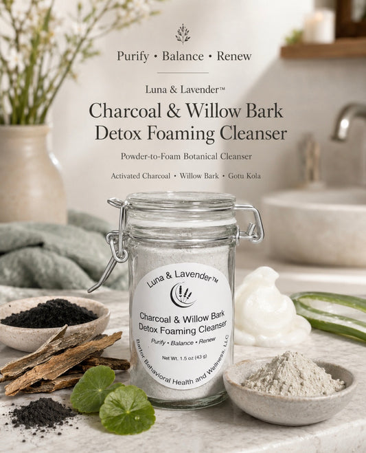 Luna & Lavender™ Charcoal & Willow Bark Detox Foaming Cleanser