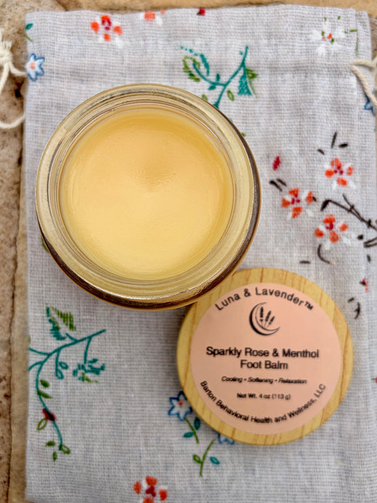 Luna & Lavender™ Sparkly Rose & Menthol Foot Balm