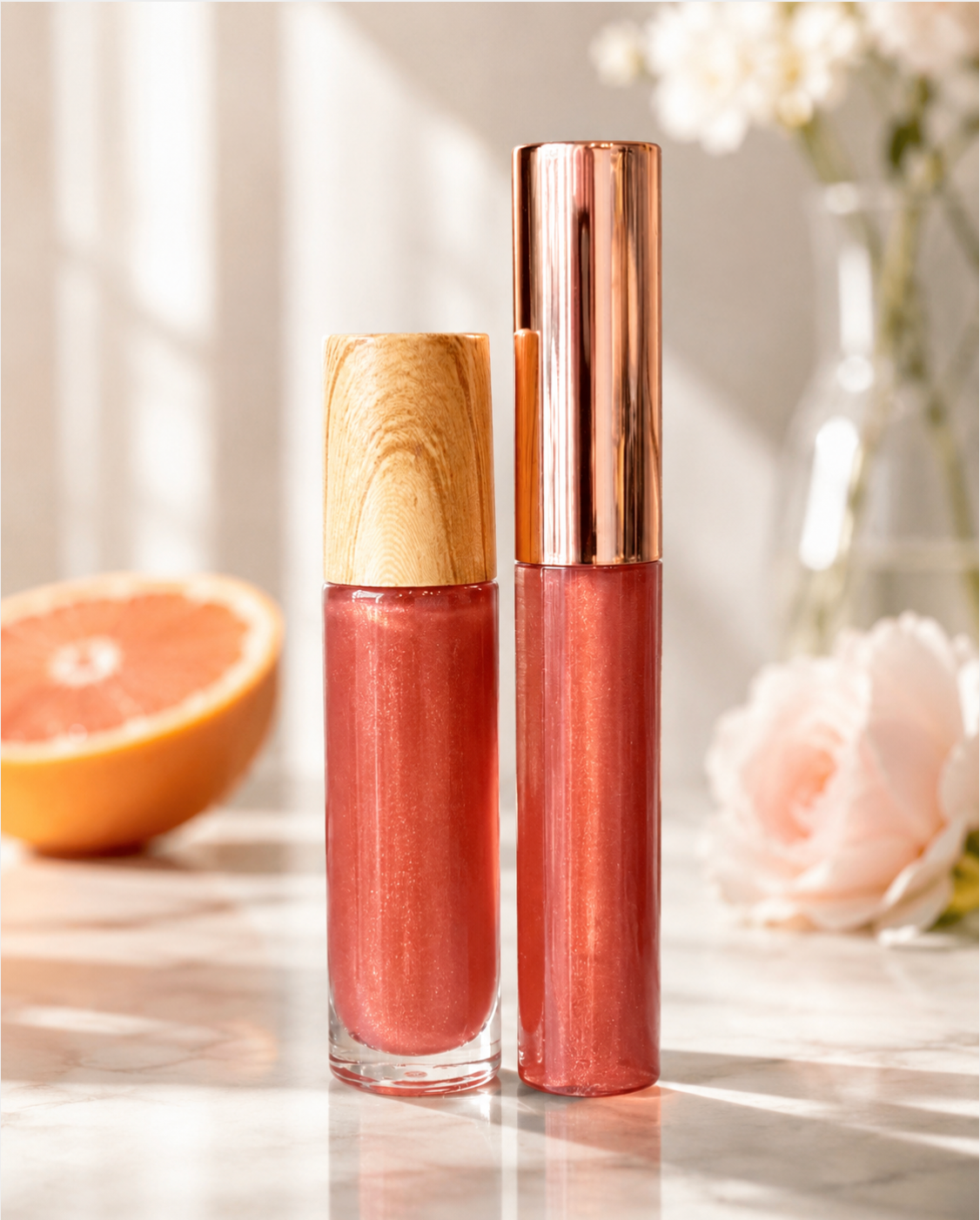Luna &  Lavender™  Pink Citrus Glow Lip Gloss