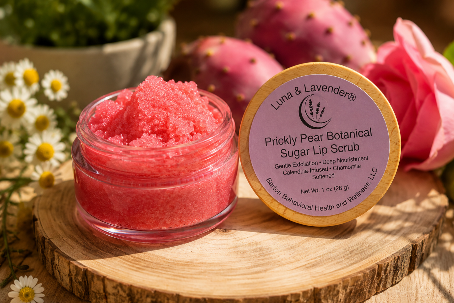 Luna & Lavender® Prickly Pear Botanical Sugar Lip Scrub