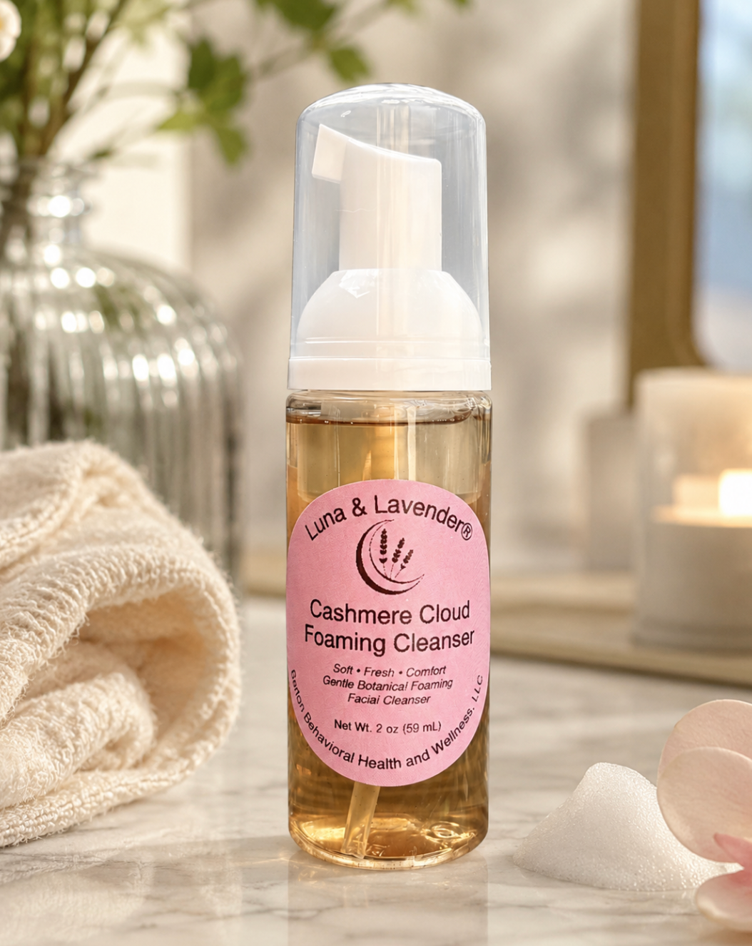 Luna & Lavender®  Cashmere Cloud Foaming Cleanser
