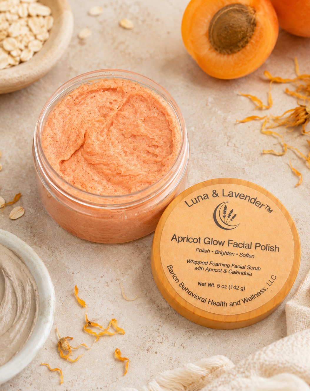 Luna & Lavender™  Apricot Glow Facial Polish