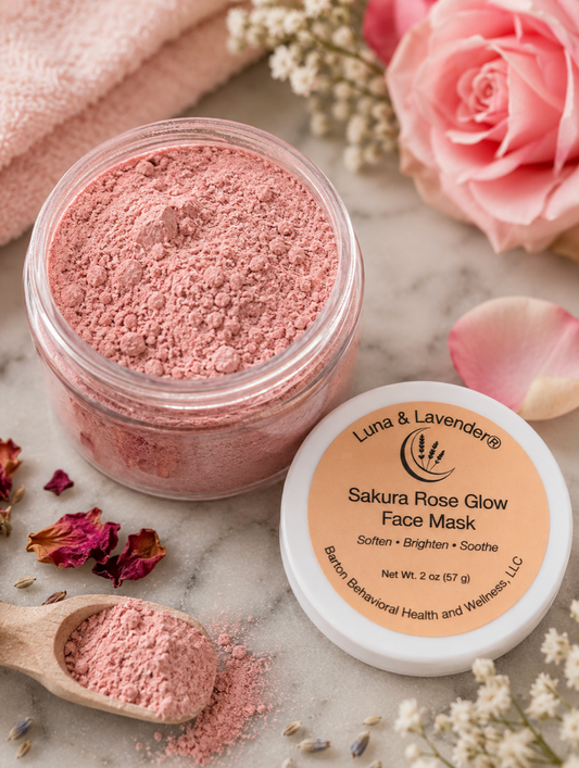 Luna & Lavender®  Sakura Rose Glow Face Mask