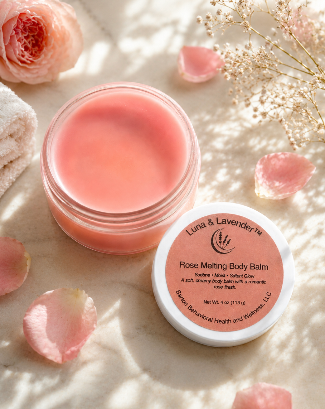 Luna & Lavender™ Rose Melting Body Balm