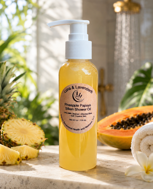 Luna & Lavender® Pineapple Papaya Silken Shower Oil