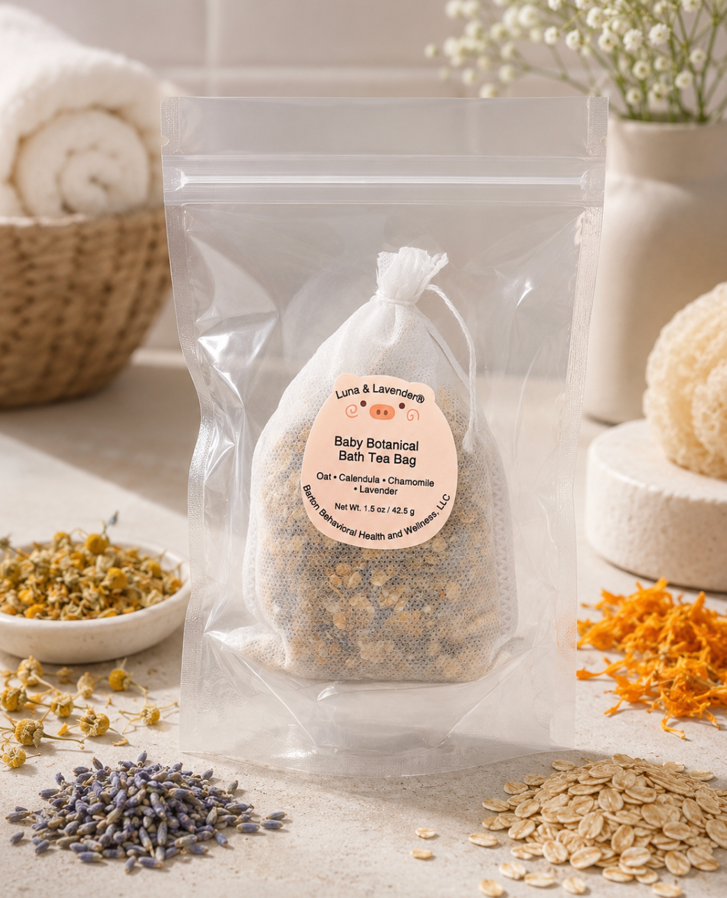 Luna & Lavender® Baby Botanical Bath Tea Bag