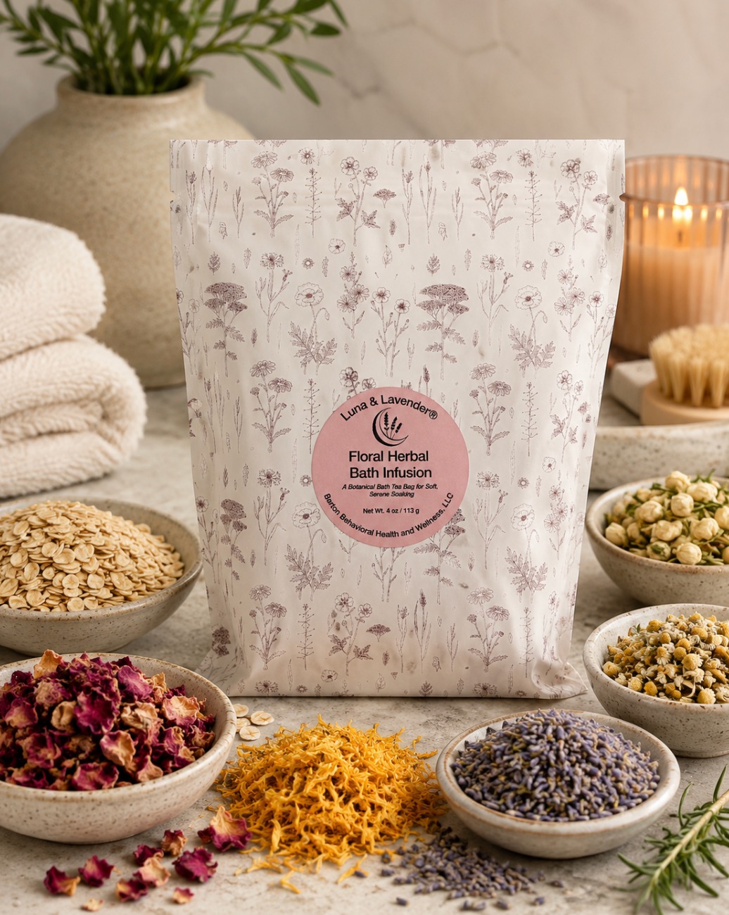 Luna & Lavender® Floral Herbal Bath Infusion
