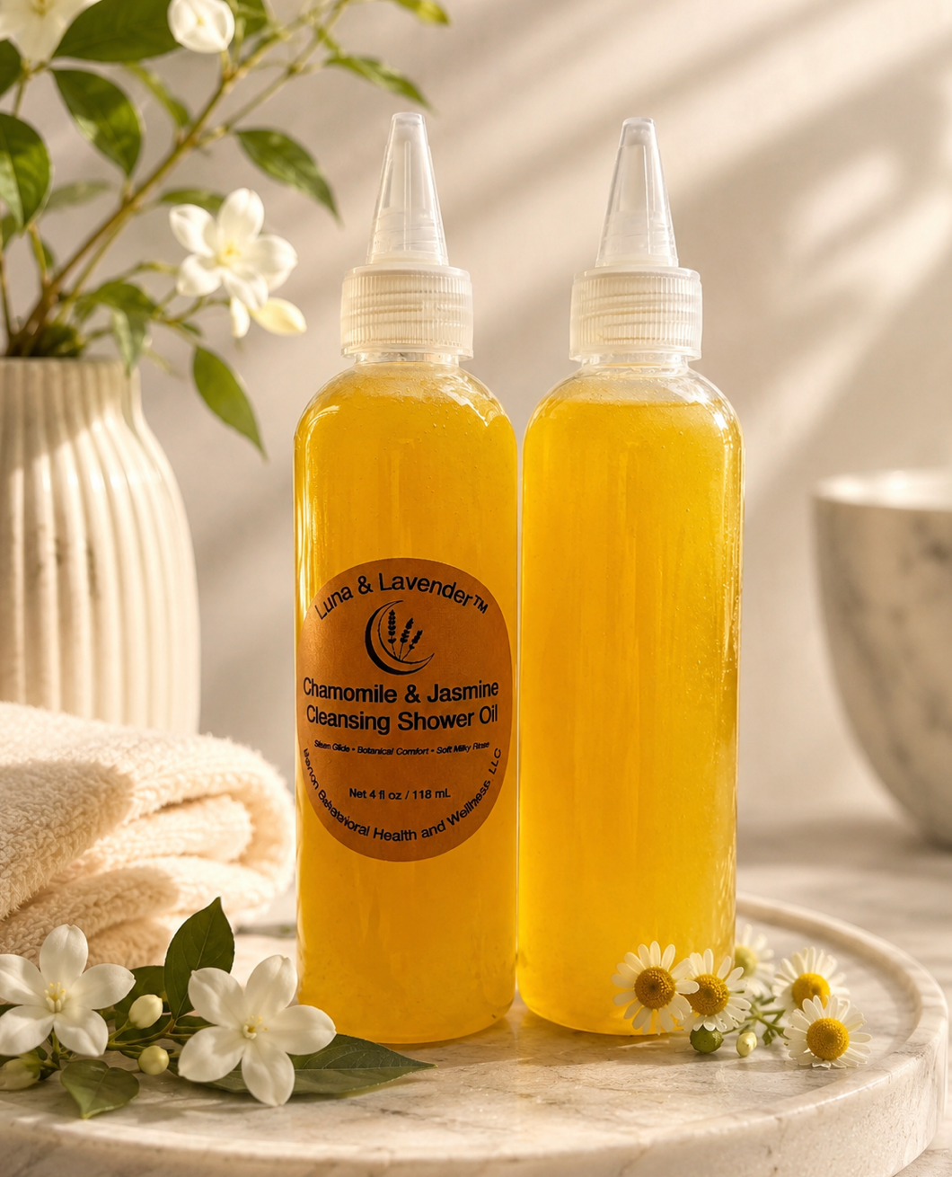 Luna & Lavender™ Chamomile & Jasmine Cleansing Shower Oil