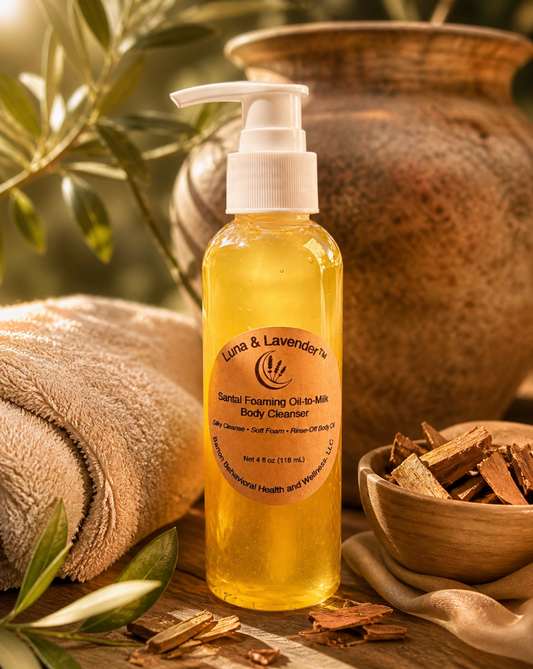 Luna & Lavender™ Santal Foaming Oil-to-Milk Body Cleanser