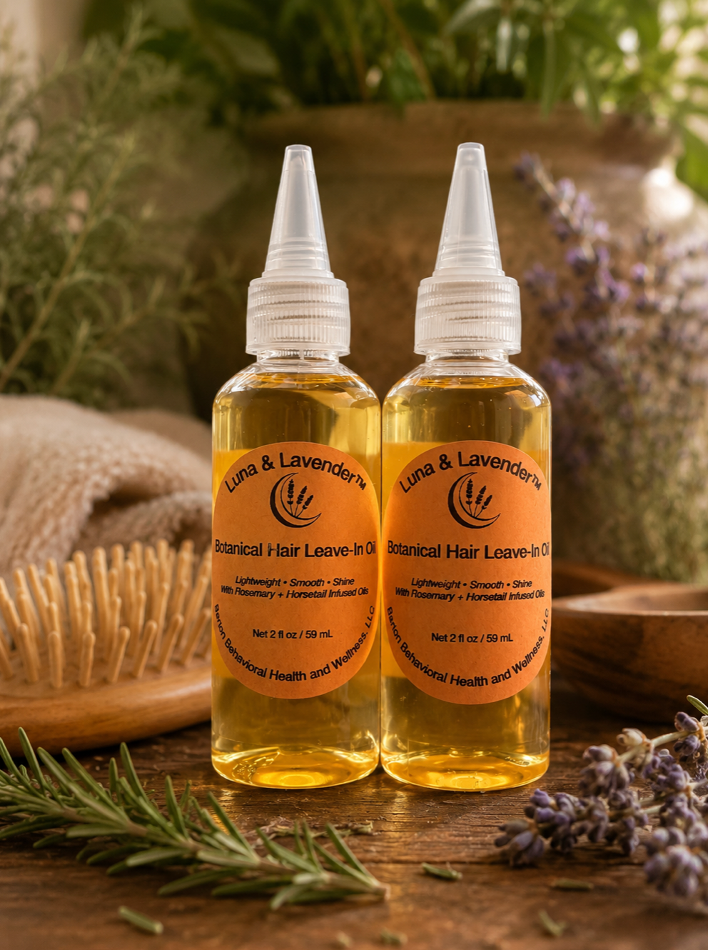 Luna & Lavender™ Botanical Hair Leave-In Oil