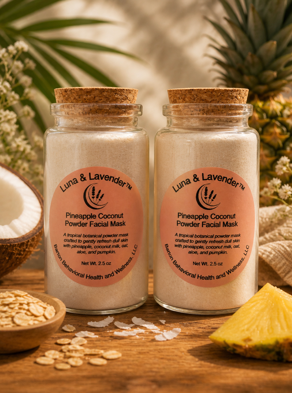 Luna & Lavender™ Pineapple Coconut Powder Facial Mask