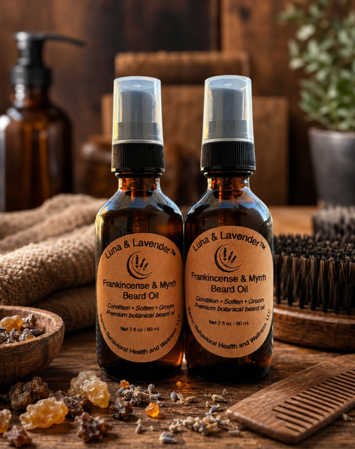 Luna & Lavender™ Frankincense & Myrrh Beard Oil
