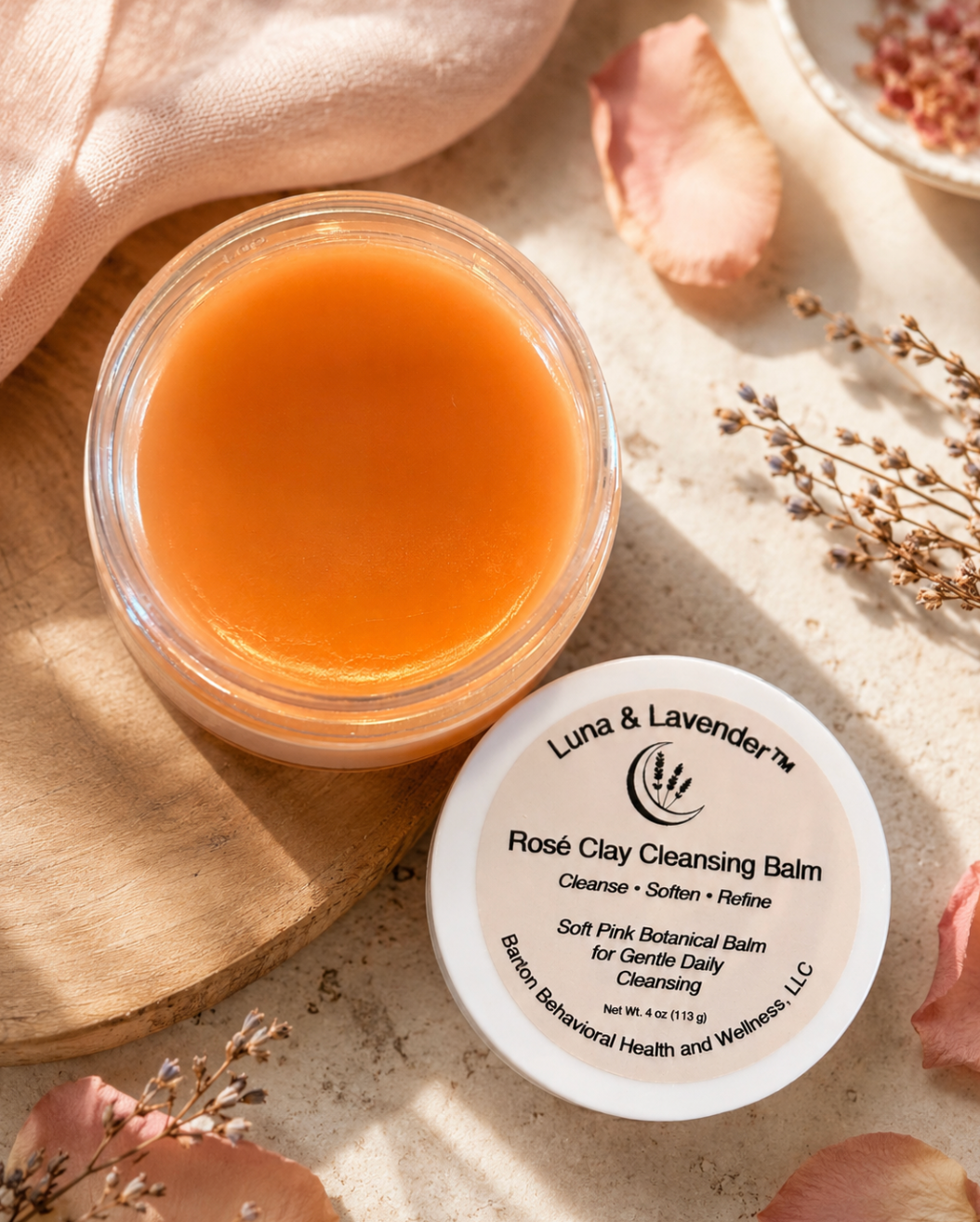 Luna & Lavender™ Rosé Clay Cleansing Balm