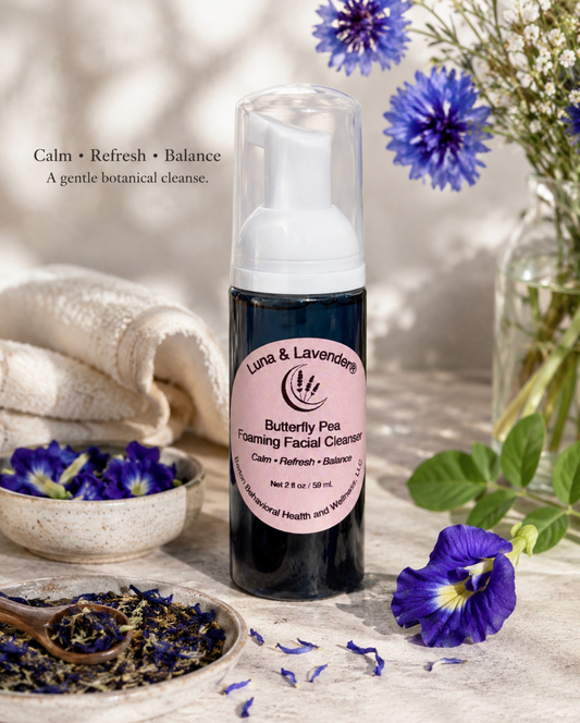 Luna & Lavender®  Butterfly Pea Foaming Facial Cleanser