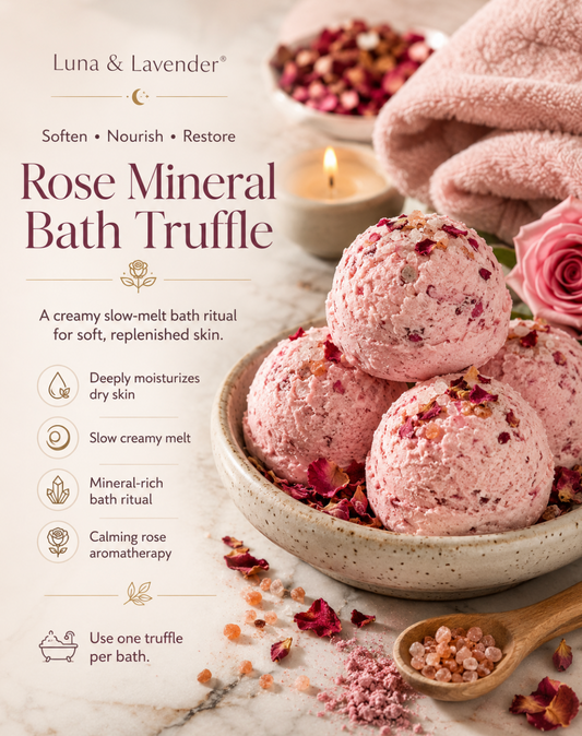 Luna & Lavender™ Rose Mineral Bath Truffle