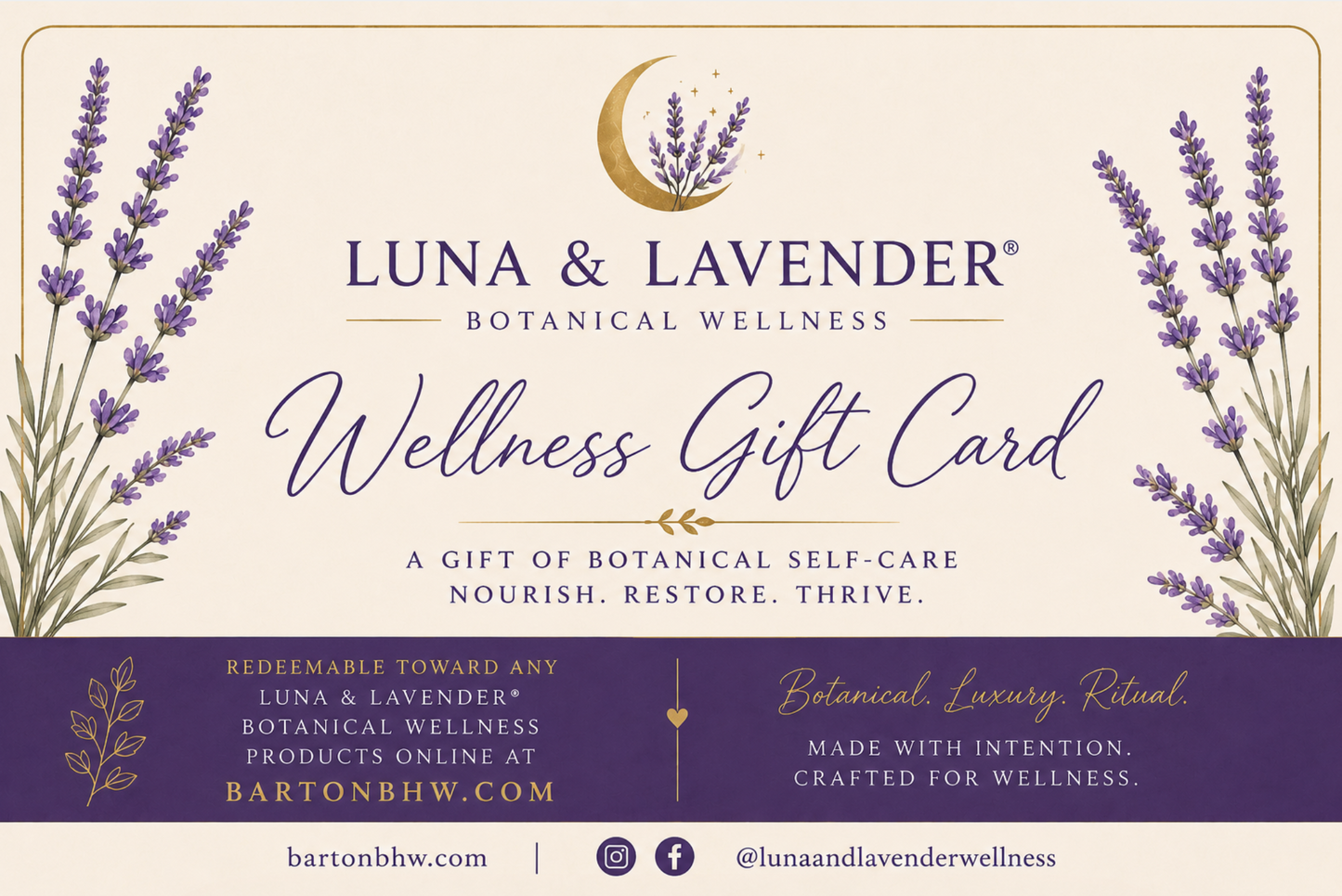 Luna & Lavender® Gift Card