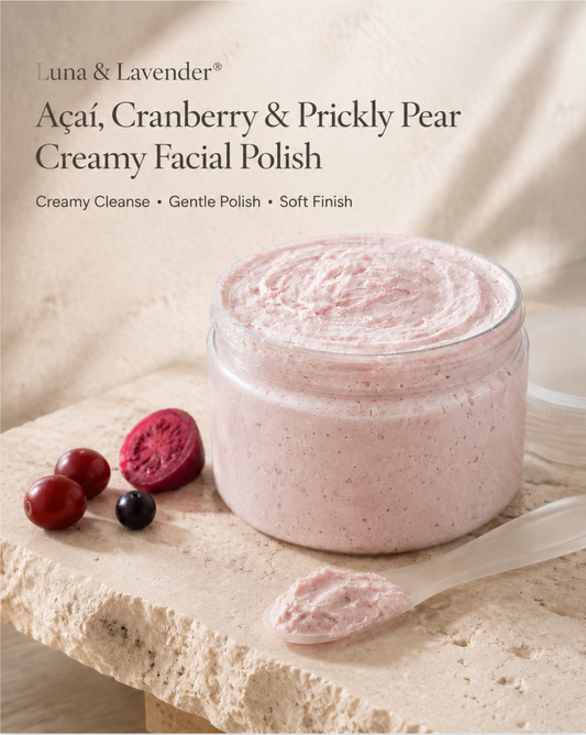 Luna & Lavender® Açaí, Cranberry & Prickly Pear Creamy Facial Polish