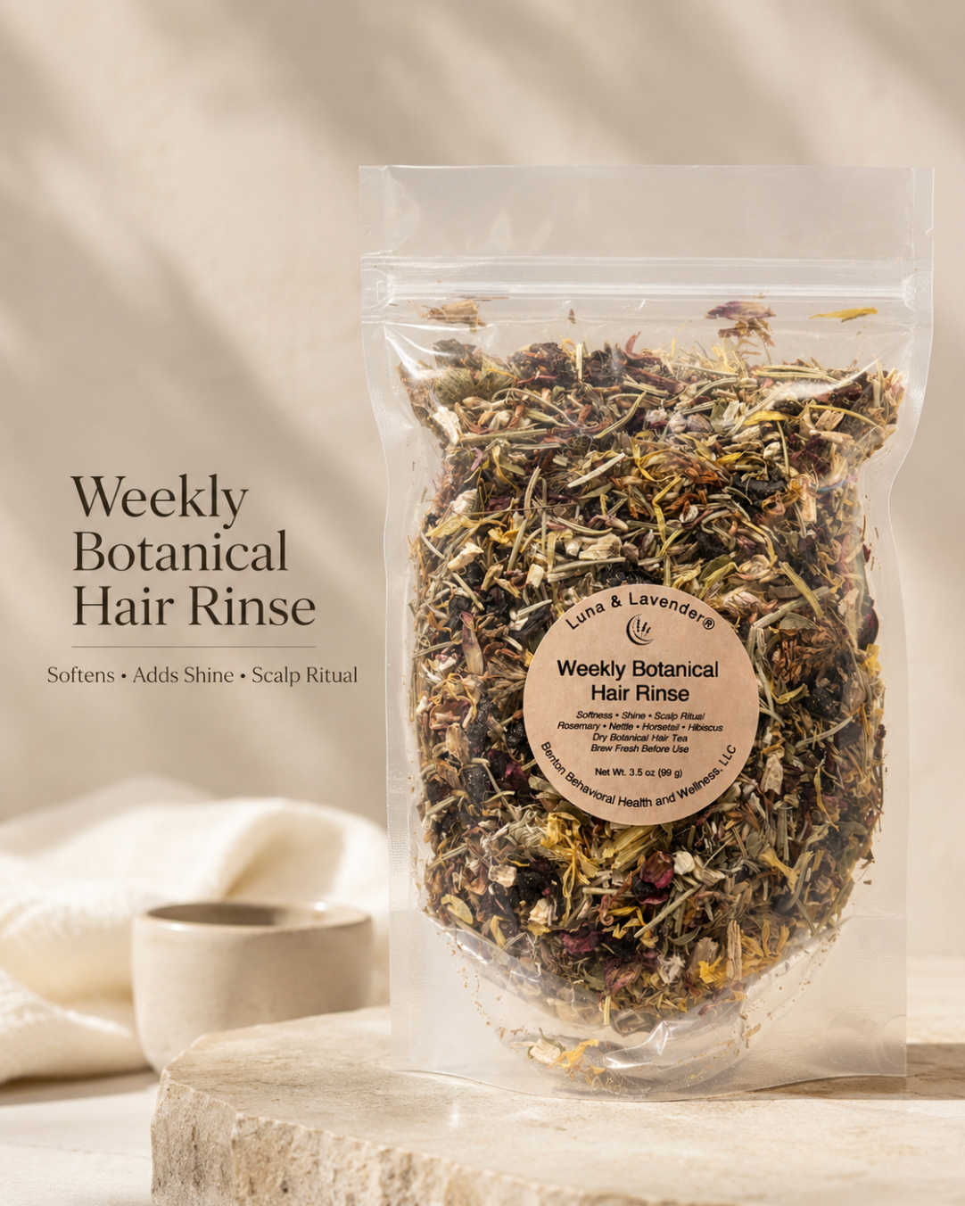 Luna & Lavender® Weekly Botanical Hair Rinse