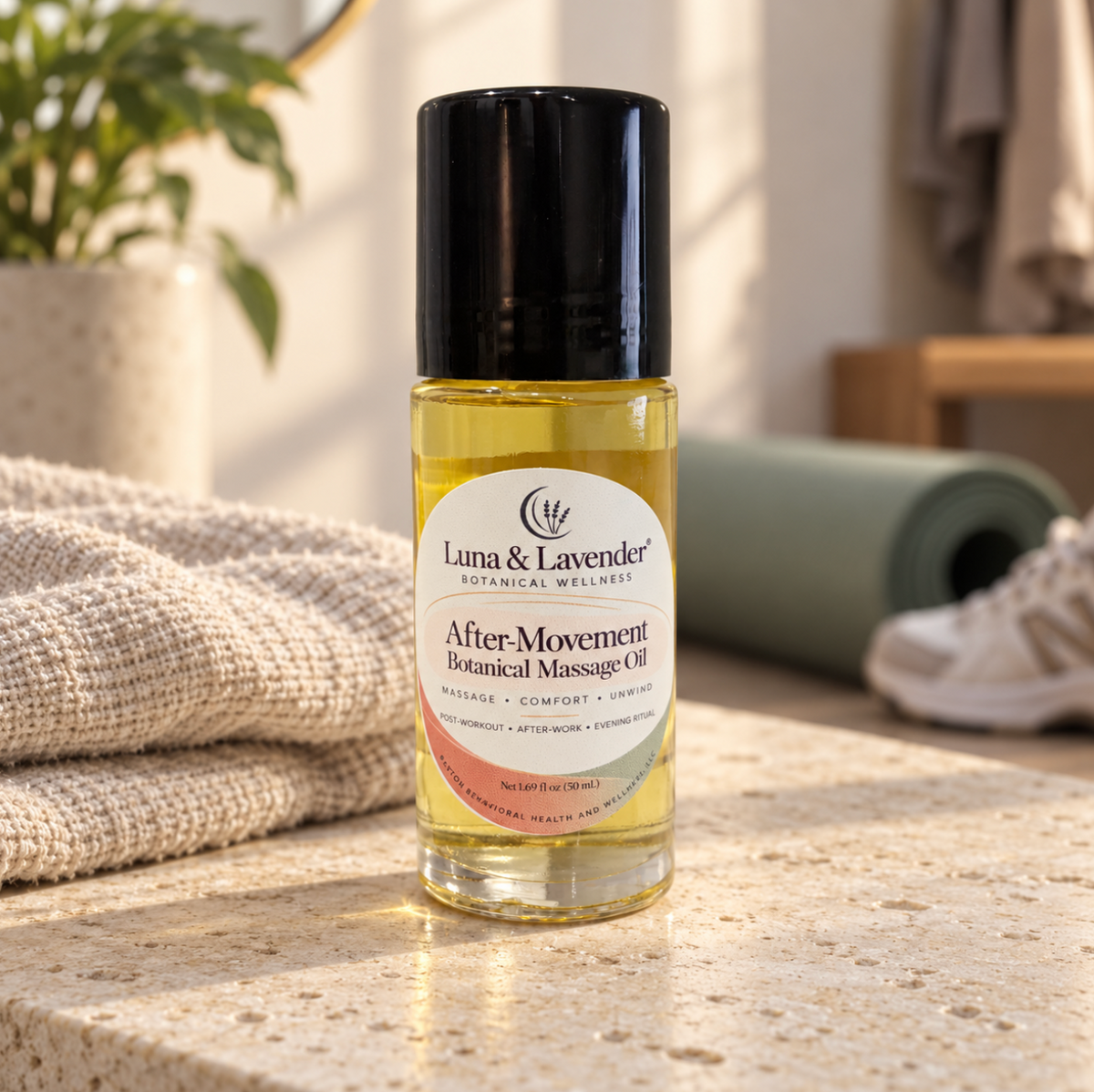 Luna & Lavender® After-Movement Botanical Massage Oil