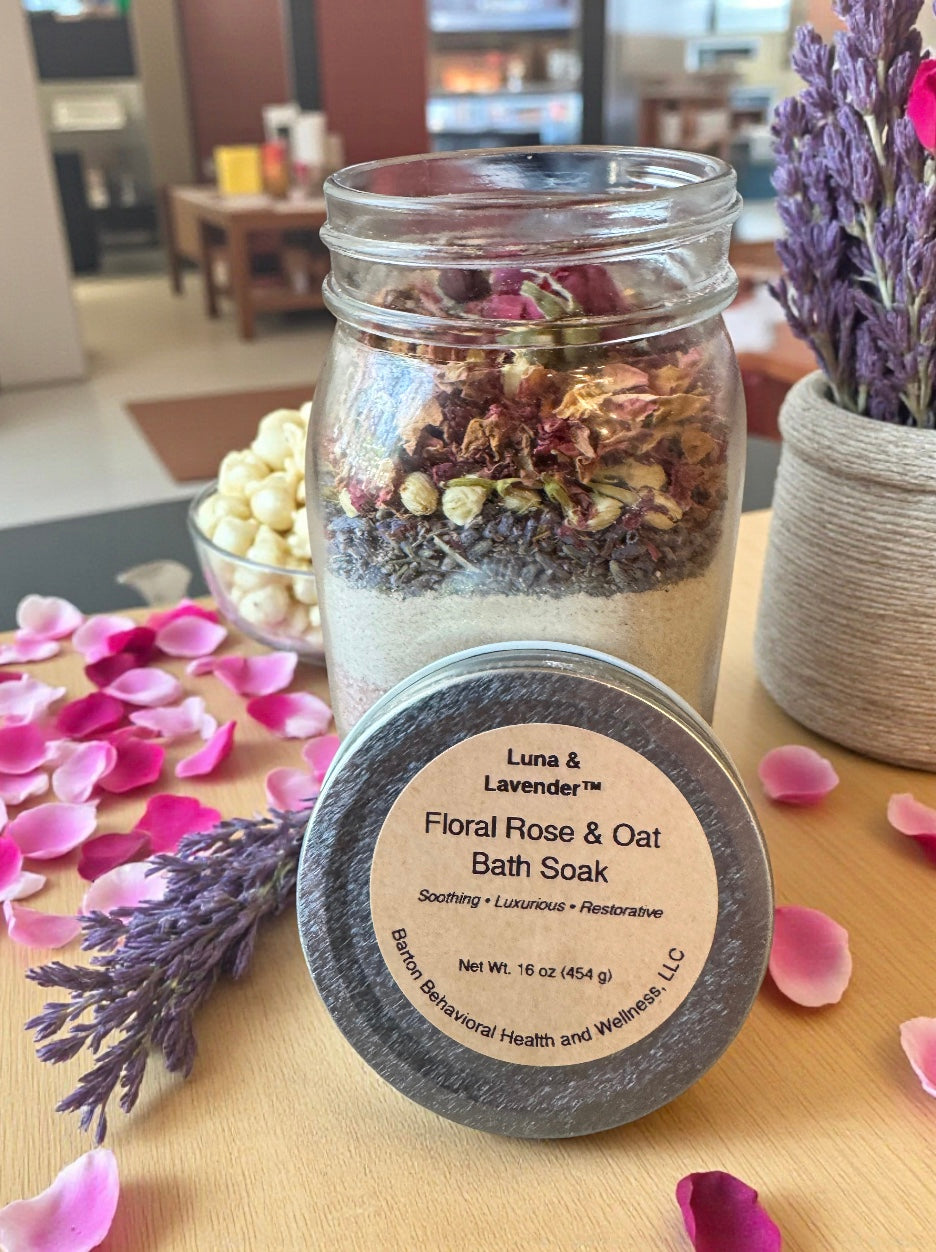 Floral Rose & Oat Bath Soak / Sales de Baño Renovación Herbal